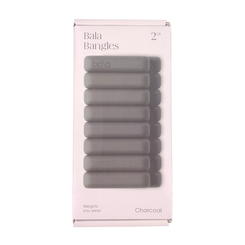 NWT Bala Bangles 2lb Each Wrist Ankle Weights Charcoal Gray